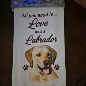 Labrador yellow- Kitchen towel- E&S PETS GIFT